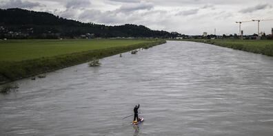 Am Rhein soll mit dem Grossprojekt Rhesi der Hochwasserschutz erhöht werden. (Archivbild)