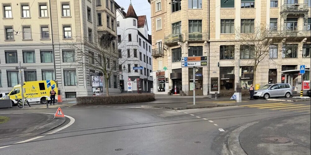 Blick auf die Unfallstelle