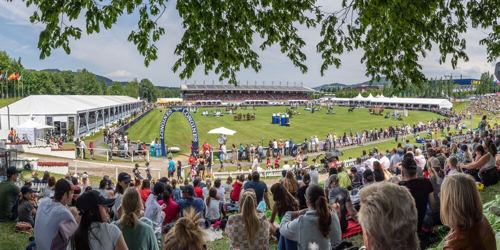 Pferdesportfans dürfen sich auf den Longines CSIO St.Gallen vom 29.  Mai bis 1. Juni 2025 im Stadion Gründenmoos freuen