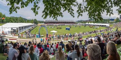 Pferdesportfans dürfen sich auf den Longines CSIO St.Gallen vom 29.  Mai bis 1. Juni 2025 im Stadion Gründenmoos freuen