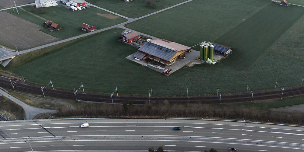 Die Autobahn A3 bei Mels. Hier flüchtete ein 33-jähriger Autofahrer vor der Polizei. (Archivbild)