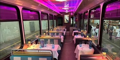Ein rollendes Fest: Das neue Zürcher Partytram vereint Kulinarik und Eventkultur.