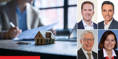 Ihre lokalen Expertinnen und Experten beraten Sie kompetent und ganzheitlich Martin Hefti (Raiffeisenbank Rapperswil-Jona), Markus Haumüller (Raiffeisenbank Schänis-Amden), Daniel Löffel (Raiffeisenbank Benken) und Karin Schir (Raiffeisenbank am Ricken).
