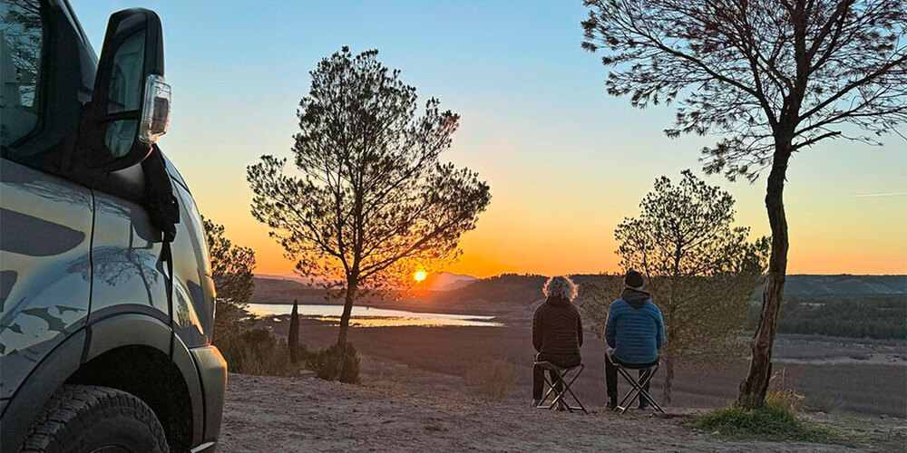 Abendstimmung bei den Baños de Zujar.