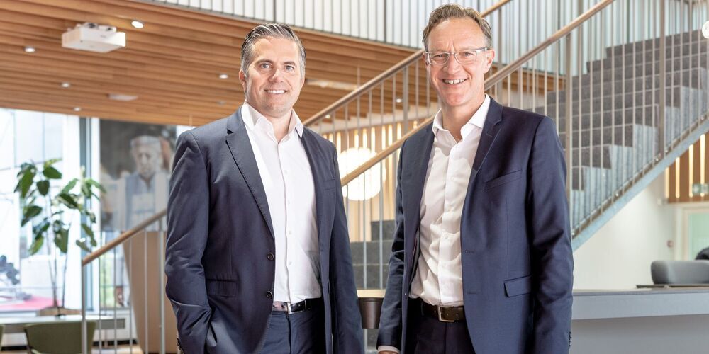 Christoph Hammer, Präsident des Verwaltungsrates, und Johannes Holdener, Vorsitzender der Bankleitung
