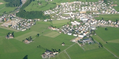 Benken SG aus der Flugzeugperspektive. (Archivbild)