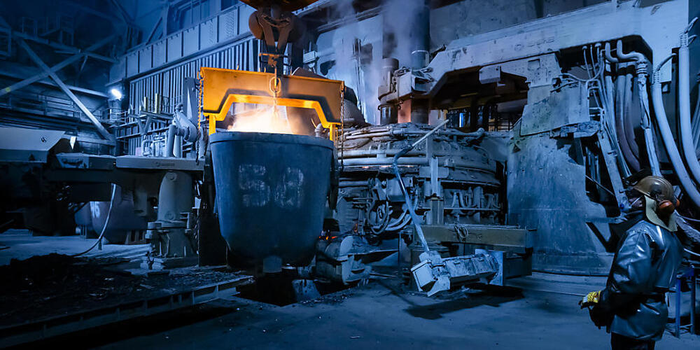 Blick in das Swiss-Steel-Werk Steeltec in Emmenbrücke LU. (Archivaufnahme)