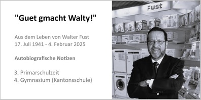 2. Folge der Serie: Primarschulzeit in Gossau/Uzwil und Kantonsschule in St.Gallen.