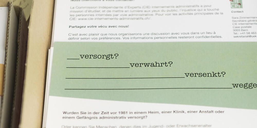 Betroffene von fürsorgerischen Zwangsmassnahmen und Fremdplatzierungen sollen im Kanton Schaffhausen einen Solidaritätsbeitrag erhalten. (Symbolbild)