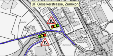Auf der Forchautobahn werden drei Unterführungen saniert.