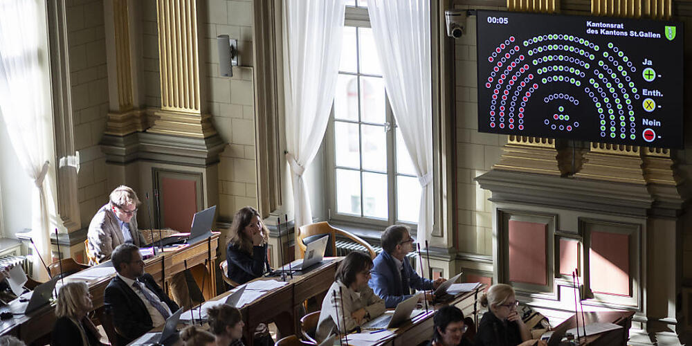 Der St.Galler Kantonsrat will die Staatsausgaben bis 2028 um 180 Millionen Franken senken. (Archivbild)
