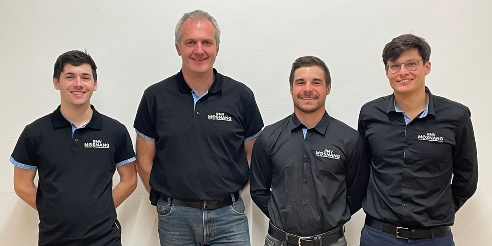 Änderungen Vorstand. v.l.n.r. Ben Hedley, Roger Schönenberger, Jannick Eggenberger, Michael Hafner.