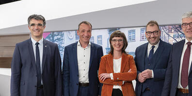 Die Bündner Regierung kurz nach der Wahl im Mai 2022. (Archivbild)