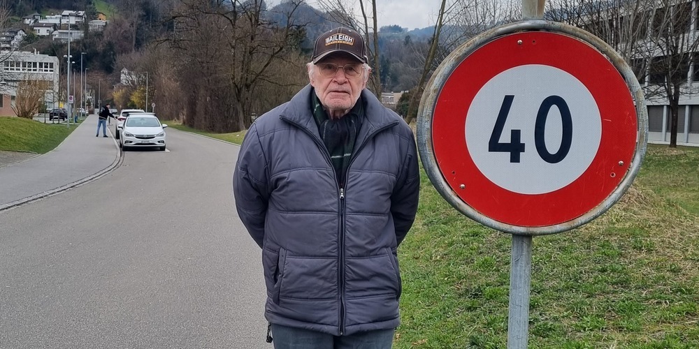 Klaus Burkhardt an der Brändlistrasse