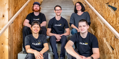 Das Team von Lucky Star Bikes: Sven Öhri, Rolf Rüdisühli und Claudia Ruffner (hinten von links) sowie Luisa Fiedler und Niklas Ackermann (vorne von links).