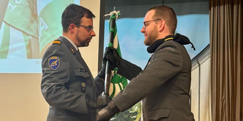Christian Hildebrand (rechts) übernimmt das KOG-SG-Präsidium von Martin Koller
