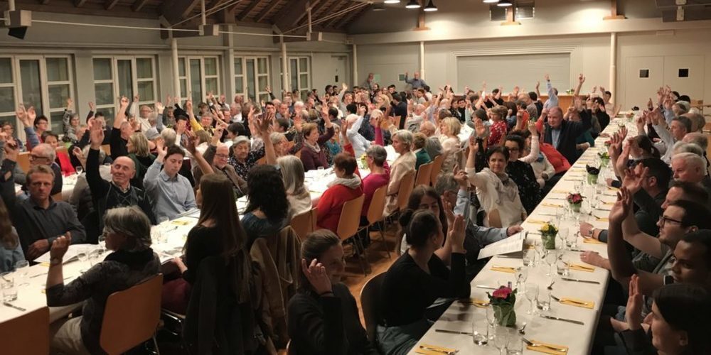 Die Vorversammlung trifft sich im Rheinausaal (Archivbild)