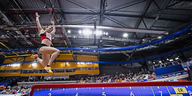 An der EM erzielte Annik Kälin mit 6,90 m Schweizer Rekord.