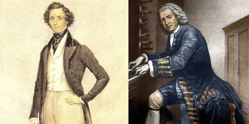 Felix Mendelssohn Bartholdy (1809-1847) und Johann Sebastian Bach (1685-1750)