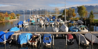 Jachthafen im Joner Stampf am Obersee. Wechseln Schiffe das Gewässer, sind sie neu (elektronisch) zu melden und fachgerecht zu reinigen. (Archivbild)