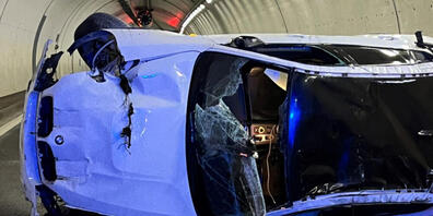 Das Auto des 20-Jährigen überschlug sich in den Girsbergtunnel auf der A7 hinein.