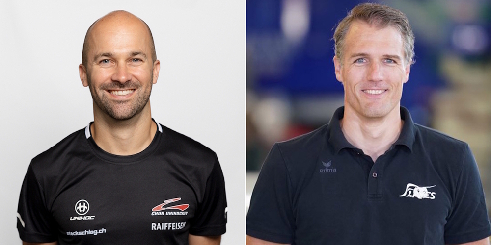 Dominik Keller (l.), bisher Assistent in der höchsten Liga, wird neuer Flames-Headcoach der Herren 1 in der 1. Liga. Vorgänger Dominik Heller assistiert ihm.