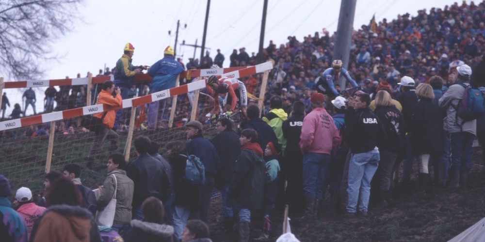 Trotz widriger Wetterverhältnisse kamen rund 27'000 Zuschauer an die Eschenbacher Radquer-Weltmeisterschaft vor genau 30 Jahren.