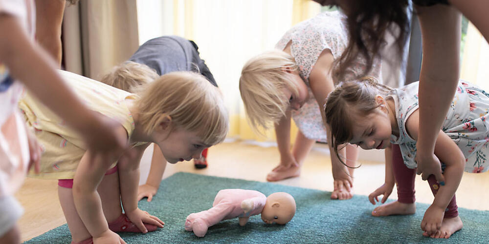 Zum Aktionsprogramm Gesundheit gehört beispielsweise auch die Förderung der Bewegung in Kindertagesstätten. (Archivbild)