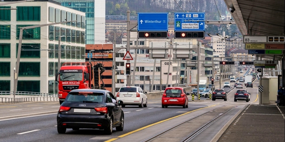 Auf dieser Hauptverkehrsachse ereignete sich der Unfall.