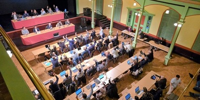 Unter der Leitung von Präsidentin Meret Grob tagt das Wiler Parlament am 6. Februar 2025 (Archivbild: 9. Jamuar 2025).