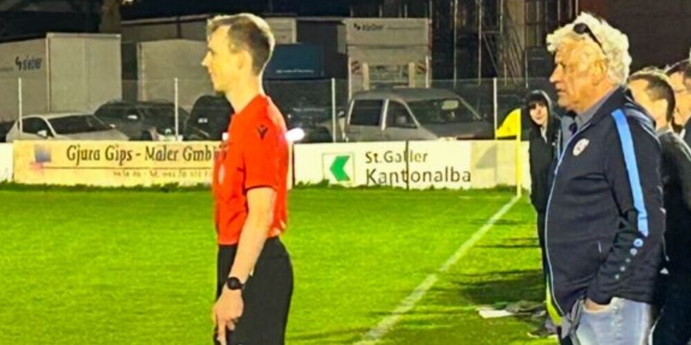 Kultfan Bruno Kaufmann (rechts) war bei den Spielen des FC Au-Berneck immer hautnah dabei.