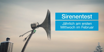 Jedes Jahr findet in der ganzen Schweiz am ersten Mittwoch im Februar der Sirenentest statt.