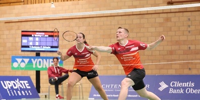 Robin Tabeling und Jorina Jann im Mixeddoppel.   