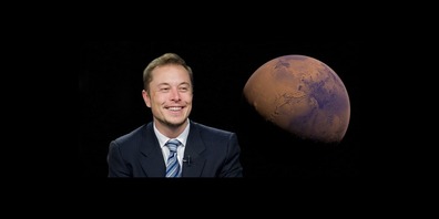 Elon Musk mit Visionen über den Planet Mars. (Symbolbild)