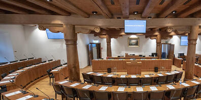 Der Tagungsort des Kantonsrats im Rathaus von Schwyz. (Archivaufnahme)