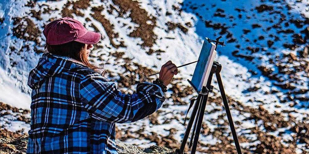 Stefanie Andrina-Grichting in Aktion.