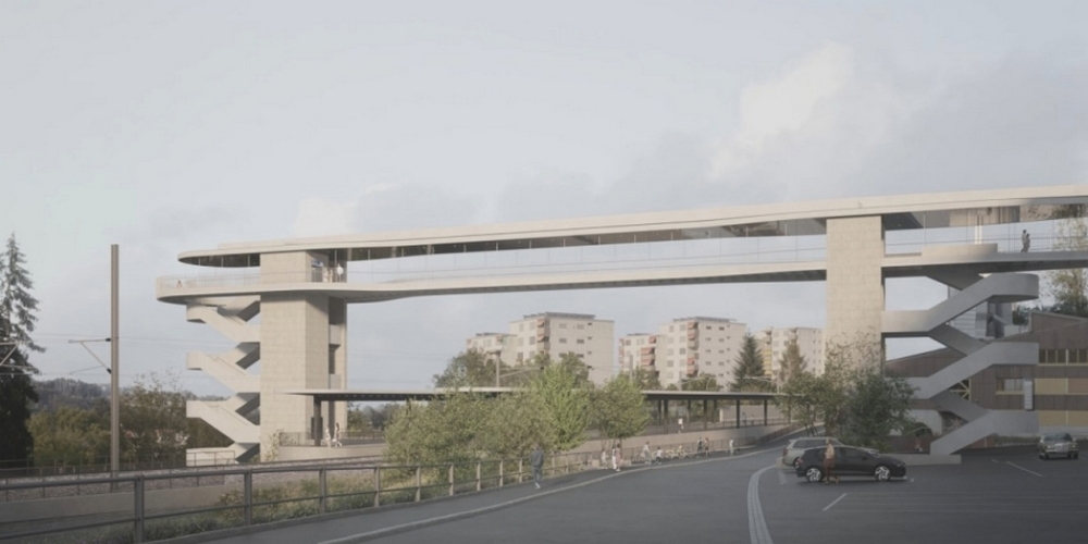 Der heutige Bahnhof Bruggen entspricht nicht mehr den Anforderungen des Behindertengleichstellungsgesetzes und muss bis 2027 saniert werden