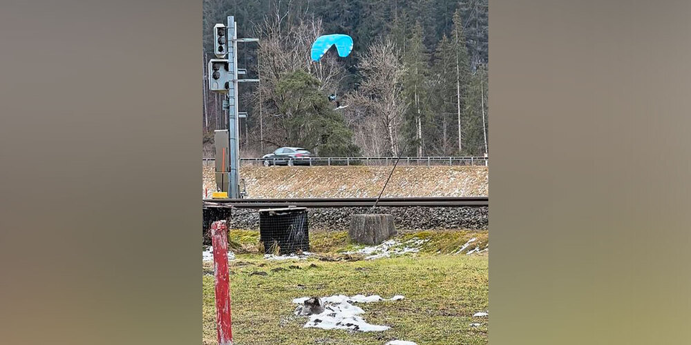 Das Video einer Gleitschirmlandung ging durch die Decke.