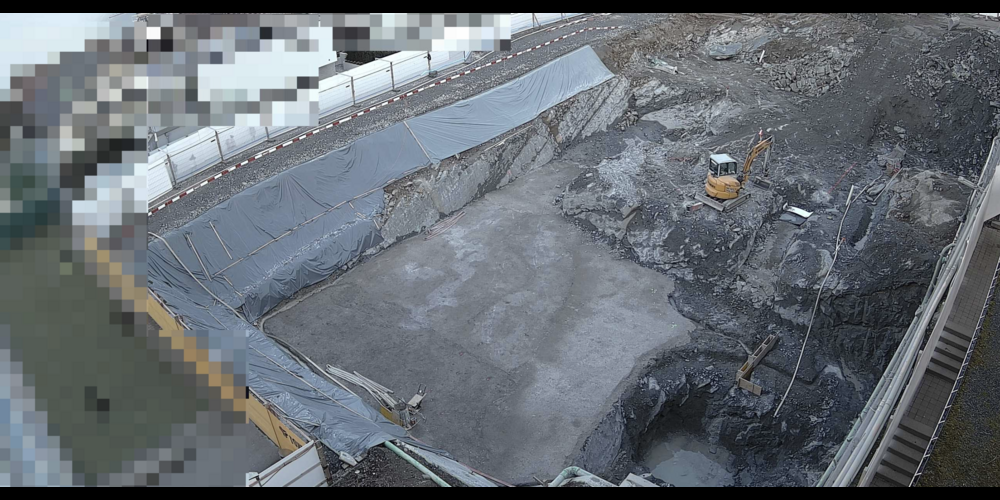Aktuell noch eine grosse Baugrube, bald geht's nach oben.