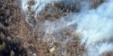 Der Flurbrand in der Gemeinde Valsott im Unterengadin hielt Einsatzkräfte aus Graubünden und Österreich auf Trab.