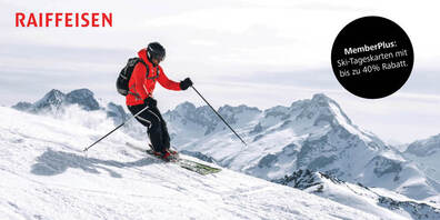 Mitgliedervorteil Ski-Tageskarten mit bis zu 40% Rabatt