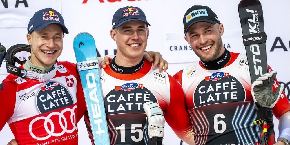 Ist nicht zu bremsen: Weltmeister Franjo von Allmen triumphiert erstmals in einer Weltcup-Abfahrt.