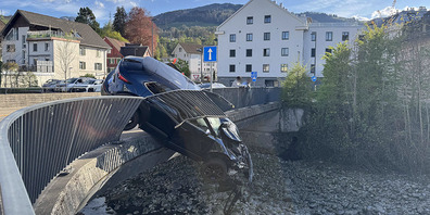 Glück im Unglück: Der Unglücksort in Siebnen.