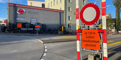 Die Geschäfte im Zentrum würden sich wünschen, mit Name sichtbar zu sein.