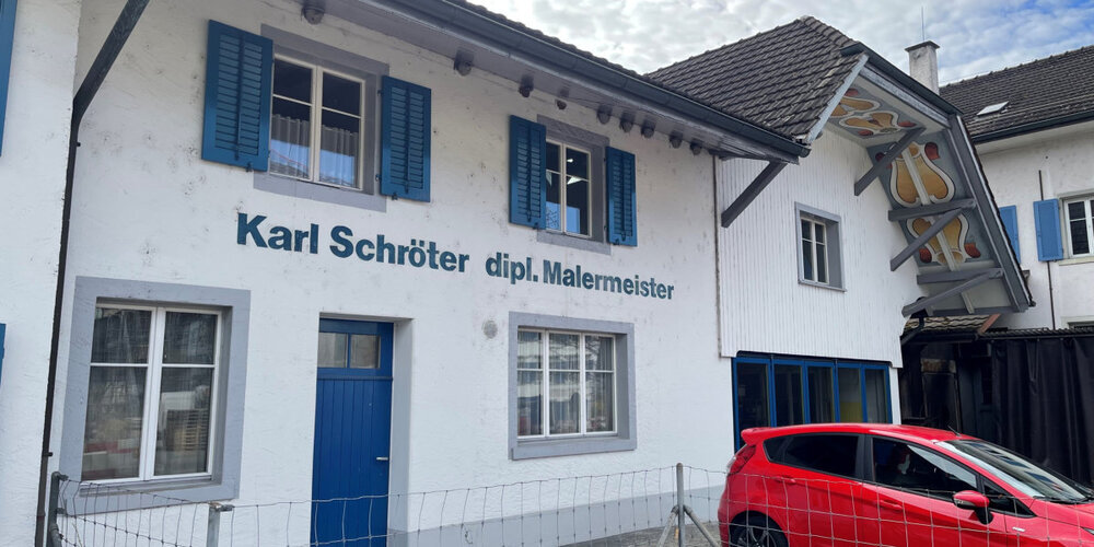 Das Malergeschäft von Karl Schröter befand sich seit 1978 an der Grütstrasse in Gossau ZH.
