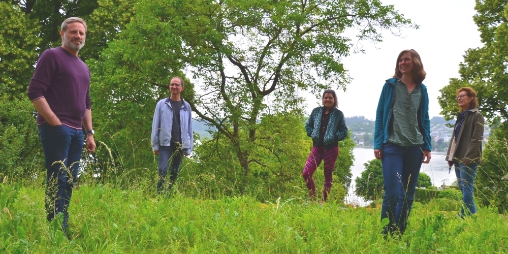 Das OK Team Kulturnacht 2020 (v. l.): Mark Wüst, Stadtmuseum, Christoph Steiner, Alte Fabrik, Daniela Maag, Stadtbibliothek, Francisca Moor, Fachstelle Kultur, Sibylle Schärli, Kinder- und Jugendarbeit. Es fehlen: Martin Stöckling, Stadtpräsident, Céline Gaillard, Kunst(Zeug)Haus, Gaudenz Lügstenmann, Musikschule.