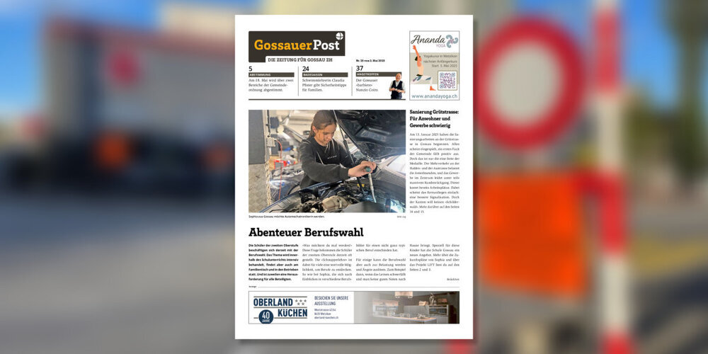 Die Gossauer Post Nr. 25 vom 2. Mai 2025