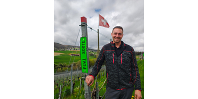 Raphael Hübscher lädt mit seinen Weinen zum Tag der offenen Weinkeller ein. Ein Spaziergang durch den nördlichsten Weinberg der Schweiz lohnt sich.