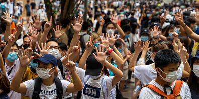dpatopbilder - Die Organisation Reporter ohne Grenzen hat vor Gefahren für Journalisten weltweit durch das neue Gesetz zum Schutz der nationalen Sicherheit in Hongkong gewarnt. Foto: Alda Tsang/SOPA Images via ZUMA Wire/dpa