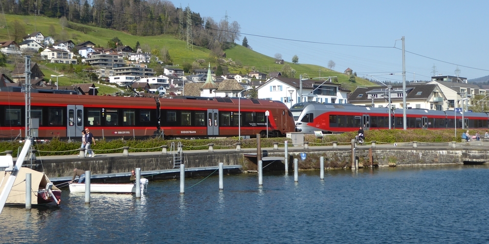 Nicht nur in Schmerikon und anderen Teilen des Linthgebiets erfolgreich unterwegs: Triebzüge der Südostbahn. (Symbolbild)